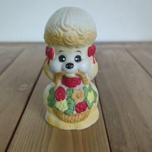 Vintage  1980 Jasco Porcelain Poodle Bell